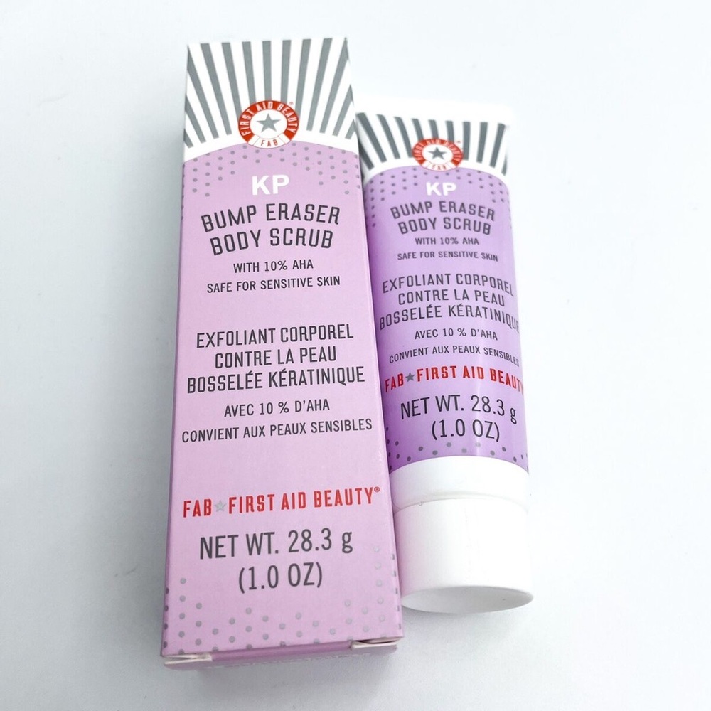 (3/$30) First Aid Beauty KP Bump Eraser Body Scrub with 10% AHA mini